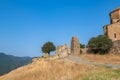 Jvari Monastery, in Mtskheta in Georgia and the mountains Royalty Free Stock Photo