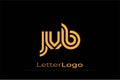 JVB Creative Unique Modern Letter Logo Design. Elegant Monogram Logo Design with Decorative Elements and Typography Royalty Free Stock Photo