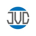JVC letter logo design on white background. JVC creative initials circle logo Royalty Free Stock Photo