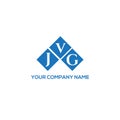 JVG letter logo design on white background. JVG creative initials letter logo concept. JVG letter design Royalty Free Stock Photo