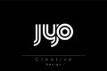 JYO Creative Unique Modern Letter Logo Design Royalty Free Stock Photo