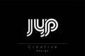 JYP Creative Unique Modern Letter Logo Design Royalty Free Stock Photo