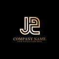 JZ monogram logo inspirations, letters logo template