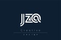 JZA Creative Unique Modern Letter Logo Design Royalty Free Stock Photo