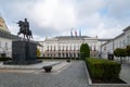 JÃÂ³zef Poniatowski Monument in Warsaw in front of the Presidential Palace, Warsaw Royalty Free Stock Photo