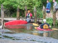 Water canoeing, extreme kayaking