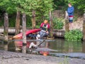 Water canoeing, extreme kayaking