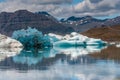 Recently flipped iceberg in JÃÂ¶kulsÃÂ¡rlÃÂ³n, Iceland