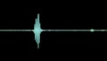 4k abstract music sound wave or audio wavefrom isolated on black background.