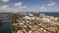 5k aerial establisher Miami Beach Bal Harbour upscale neighborhood