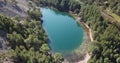 4k aerial footage of Green Lochan in Cairngorms