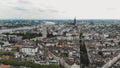 4k Aerial footage of the historical German city of Cologne.