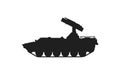 9k35 arrow-10sv anti-aircraft missile system. weapon and army symbol. isolated vector image for military web design