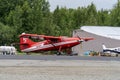 AUGUST 9 2018 - TALKEETNA, ALASKA: Plane for K2 Aviation, a flightseeing company in Alaska. De Havilland Beaver plane shown Royalty Free Stock Photo