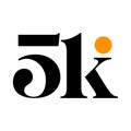 5K brand name vector illustrative monogram