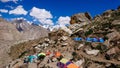 K2 and Broad Peak from Concordia in the Karakorum Mountains