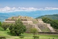 K building at Monte Alban archaeological site, Oaxaca, Mexico Royalty Free Stock Photo