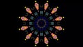 4K colorful looping kaleidoscopic sequence