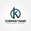 K Company Logo Vector Template Design Illustration Royalty Free Stock Photo