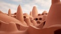 Surrealist Sand Architecture: A Captivating Blend Of Nature And Ceramics