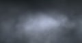 4K digital perfectly seamless loop of smoke slowly floating like fog or clouds through space