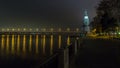 4K. Dnepropetrovsk At Night, Time Lapse 1