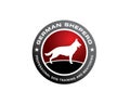 K9 dog training breeding farm logo