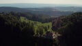 4k drone video of Felsenegg peak and surroundings.