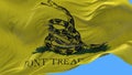 4k A flag animation of the Gadsden flag sometimes called the Tea Party flag.