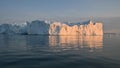 4K floating glaciers in the Gulf of Dicso Bay in western Greenland