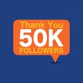 50k Followers Template for Celebrating in Online Social Media Networks