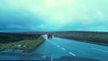 4K Footage of Traffic Crossing Woodhead Pass A628 During Storm Pia 21st Dec 2023