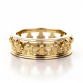 Intricate Minimalism: 18k Gold Ring Inspired By Kings Crown