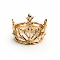 18k Gold Kingdom Crown Ring - Stunning Tabletop Photography Style