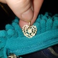 14k gold heart Pendant