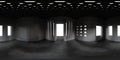 8K HDRI map, spherical environment panorama background, abstract high contrast interior light source rendering 3d equirectangular Royalty Free Stock Photo