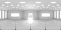 8K HDRI map, spherical environment panorama background, modern high contrast interior light source rendering 3d equirectangular Royalty Free Stock Photo