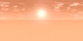 10k HDRI map: sun in cloudy red sky over an desert landscape on an alien planet high resolution environment map for equirectangu