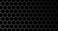 4k Hexagon Background Cell Pattern Black and Blue.