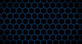 4k Hexagon Set of 3 Background Pattern Videos Animation in Blue Tones.