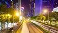 4k hyperlapse video of a busy street in Hong Kong