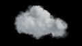 4k isolated cloud on transparent background,, ready for compositing