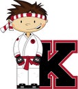 K is for Karate Royalty Free Stock Photo