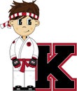 K is for Karate Royalty Free Stock Photo