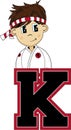 K is for Karate Royalty Free Stock Photo
