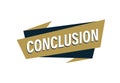 Conclusion stamp vector illustration, Conclusion