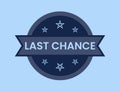 Last Change Badge vector illustration, Last Change Stamp Royalty Free Stock Photo
