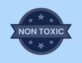 Non-Toxic Badge vector illustration, Non Toxic Stamp Royalty Free Stock Photo