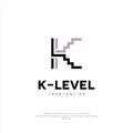 K Level logo Letter K Design Template Premium Creative Design Royalty Free Stock Photo