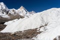 K1 or Masherbrum mountain peak in Karakoram mountain range, K2 base camp trek, Pakistan